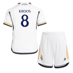 Real Madrid Toni Kroos #8 Dětské Domácí dres komplet 2023-24 Krátký Rukáv (+ trenýrky)